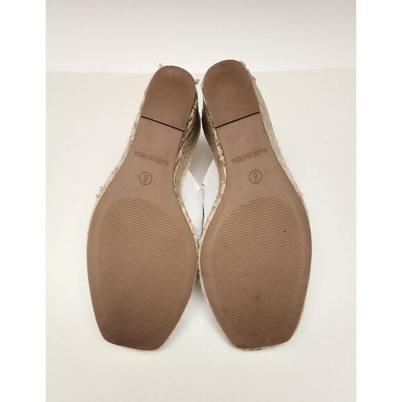 Steve Madden Women's White Urge Espadrille Wedge Heel Leather Sandals Size 8M - Picture 11 of 12